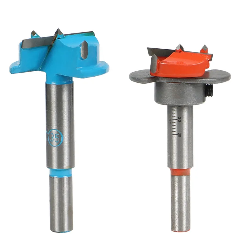 35mm Adjustable Woodworking Forstner Wood Drill Bits Flat Bottomed Holes Hinge Boring Forstner