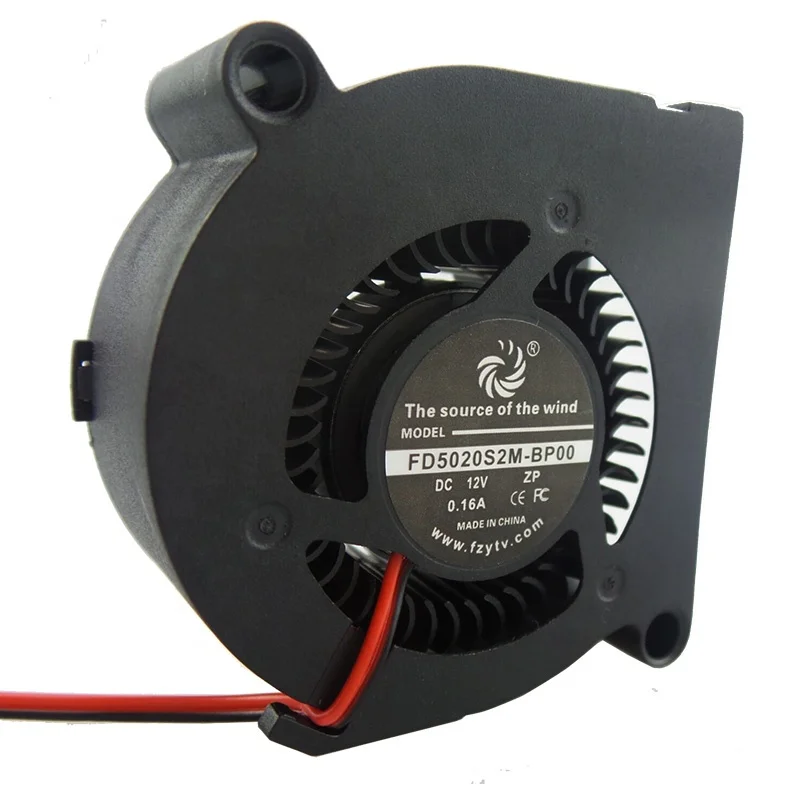 

Shenzhen dc brushless plastic centrifugal 50x50x20mm 5v 12v mini turbo air blower 5020 50mm fan