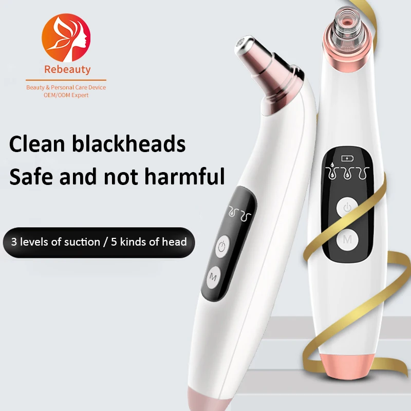 

2021 OEM/ODM USB Rechargeable Face Vacuum Cleaner Mobile Phone Visible Electric Blackhead Remover, White