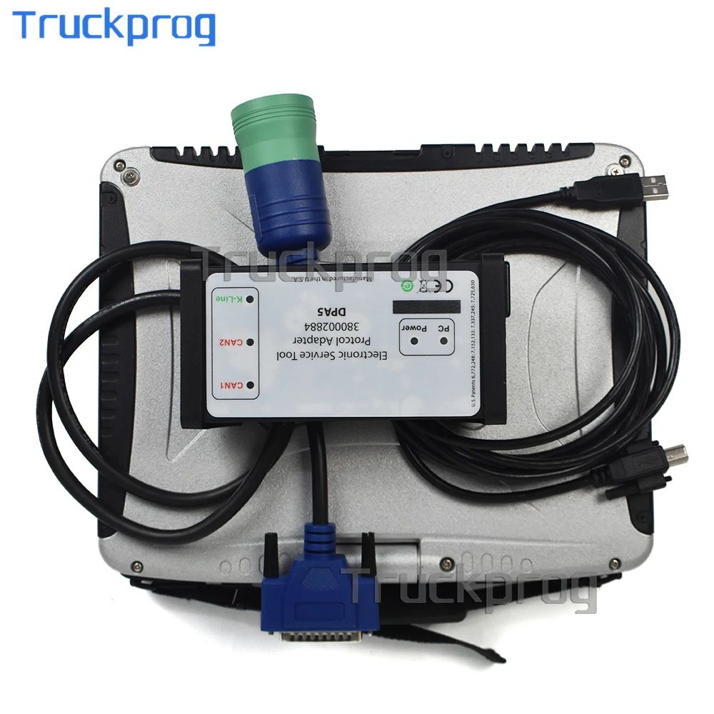 

For CNH INDUSTRIAL Electronic Service Tool Protcol Adapter 380002884 DPA5 for NEW HOLLAND CNH EST diagnostic tool+CF19 laptop
