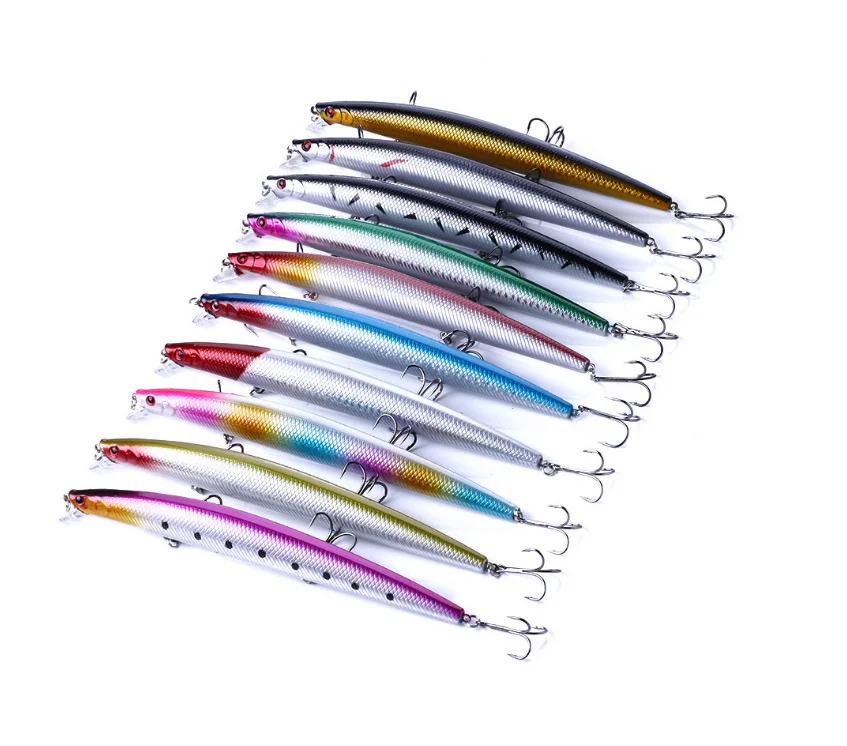 

custom Sea fishing bionic fishing fishing plastic artificial fish bait 26g18cm minnow hard lure, 5 colors available/unpainted/customized