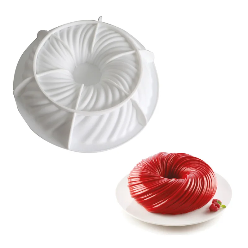 

Dessert Mould Mousse Mould Hollow Cake Silicone Mould Baking Appliances, As photo