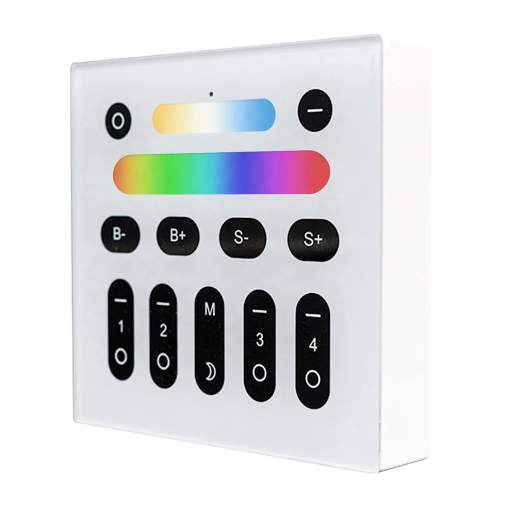 Battery Operated LED Wall Remote Controller 2xAAA 3V Wireless Remote Light Control RGB Light Remote 2.4G RF Controlling