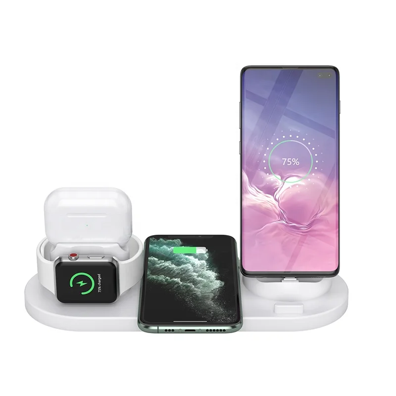 

LAIMODA 2021 new arrival drop shipping Qi 3 in 1 wireless charger smart watch wireless phone charger for Apple charger