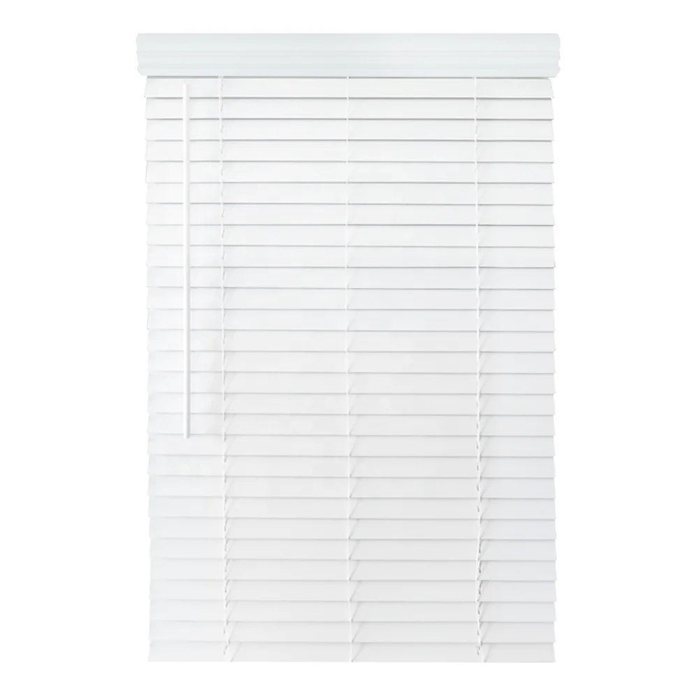 

Hot Selling Easy Clean Sunshading Horizontal Window Venetian PVC Faux Wood Blinds