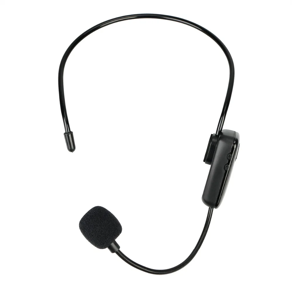 

Hot Sale FM Wireless Microphone microphone, Portable FM Wireless Headset Microphone Megaphone Radio Mic For Loudspeaker/ teach, Black
