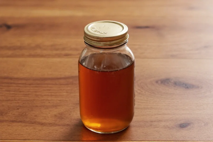 Step-by-step process of making brown sugar cinnamon syrup in a glass saucepan with cinnamon sticks visible