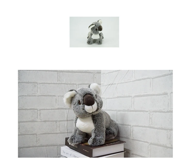 OEM ODM Koala Mascot Plush Toys Simulation Lying Koala PP Cotton Stuffed Toy