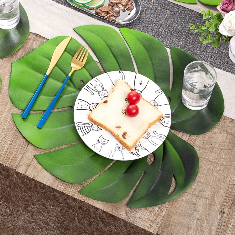 

EVA plant placemat heat insulation pad non-slip table mat, Green