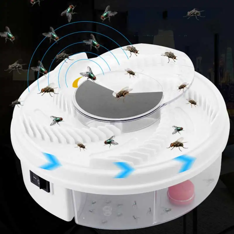 

Insect Fly Trap Electric USB Automatic Flycatcher Pest Reject Control repeller Catcher Mosquito Flying Fly Killer, As photo
