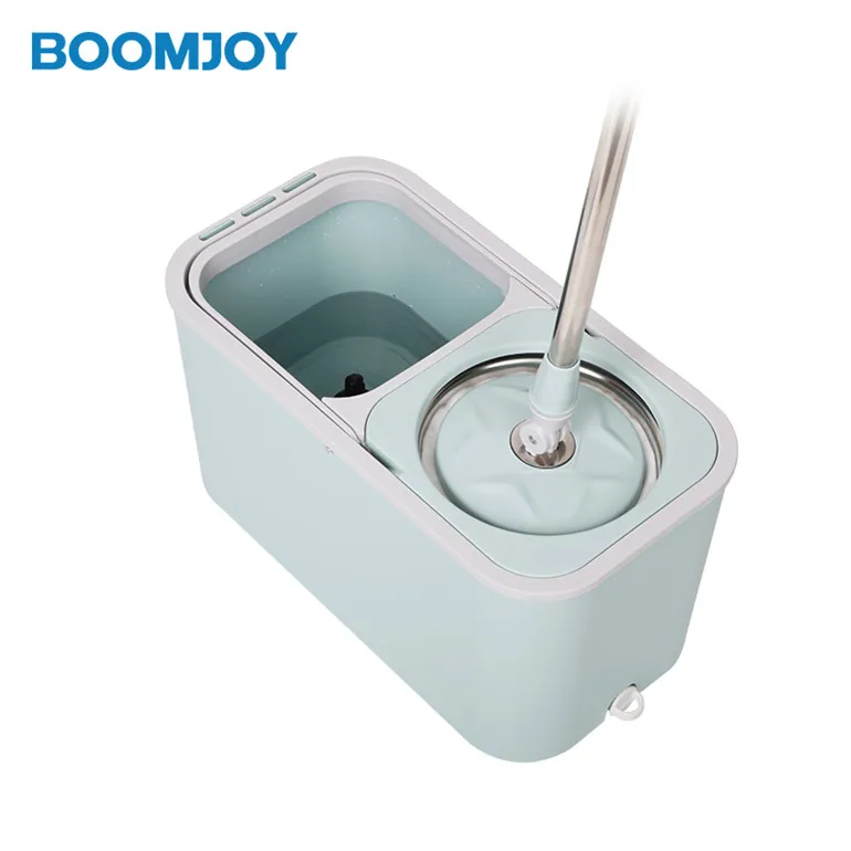 

BOOMJOY M13 Dual Go Shop Magic Spin Mop With Detached Bucket, Blue