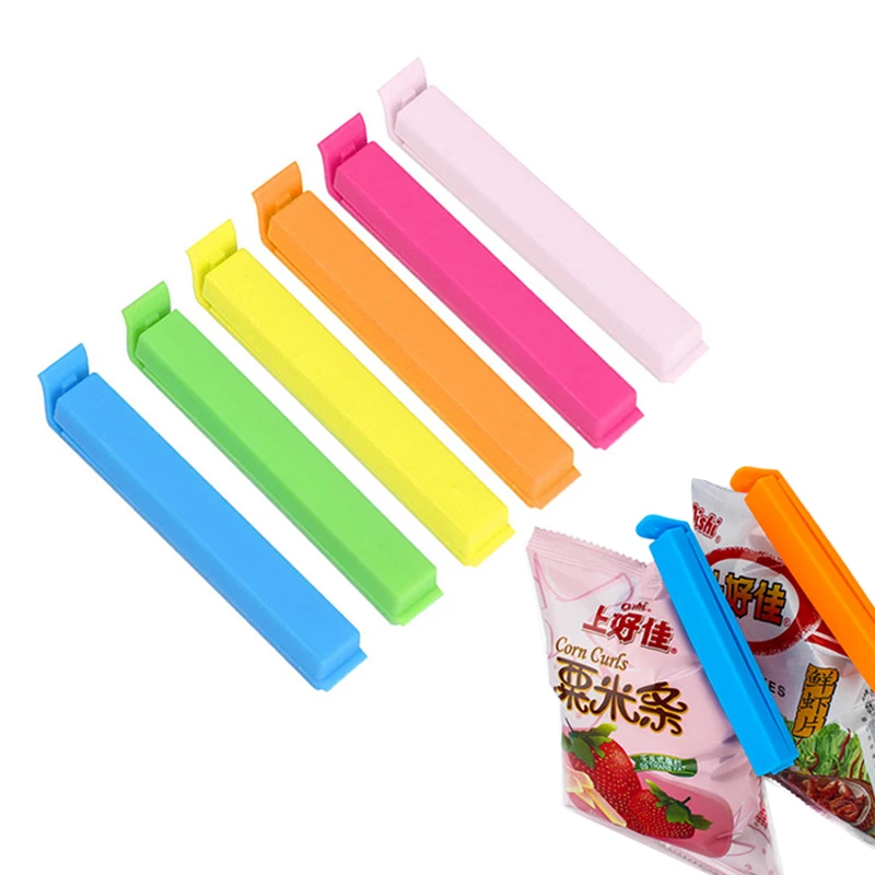 

CL140 Food Snack Storage Seal Sealing Bag Clips Sealer Clamp Food Bag Clips Kitchen Tool Home Food Close Clip, 6 colors