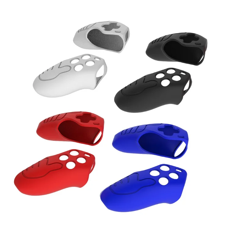 

New Case Cover For PS5 Grip Skin Case Controller Silicone Cover Anti-slip, Red blue black white