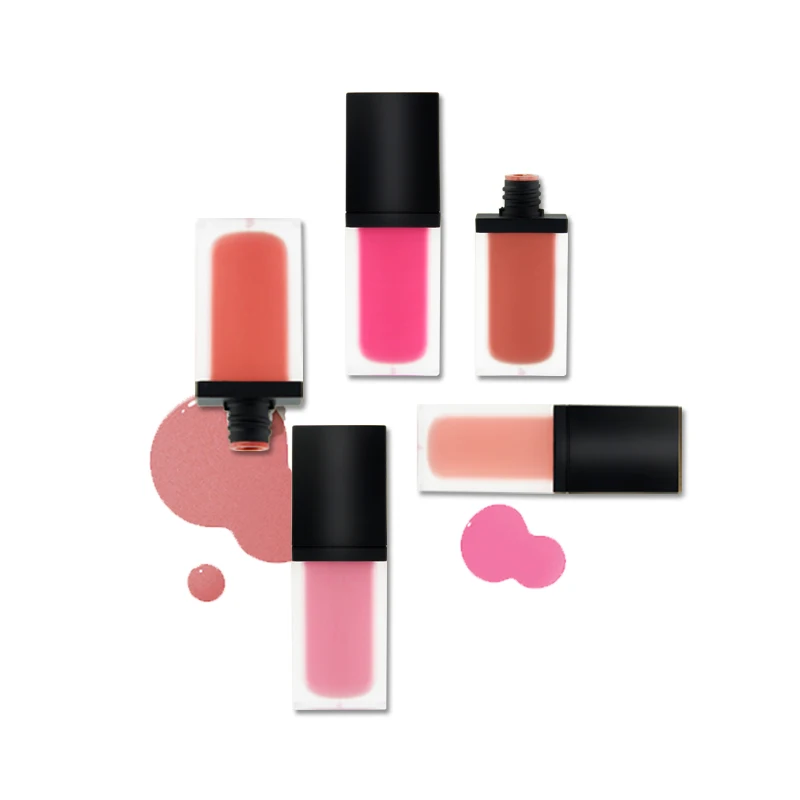 

Long Lasting Waterproof Vegan Single Liquid Blusher With Brush Private Label, 10 colors