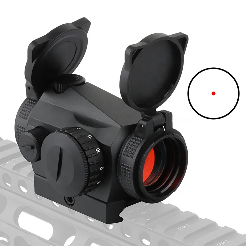 

Hunting gun accessories 1x20 red dot sight picatinny weapons armas 1 MOA red dot scopes rifle airsoft tactical parts, Black