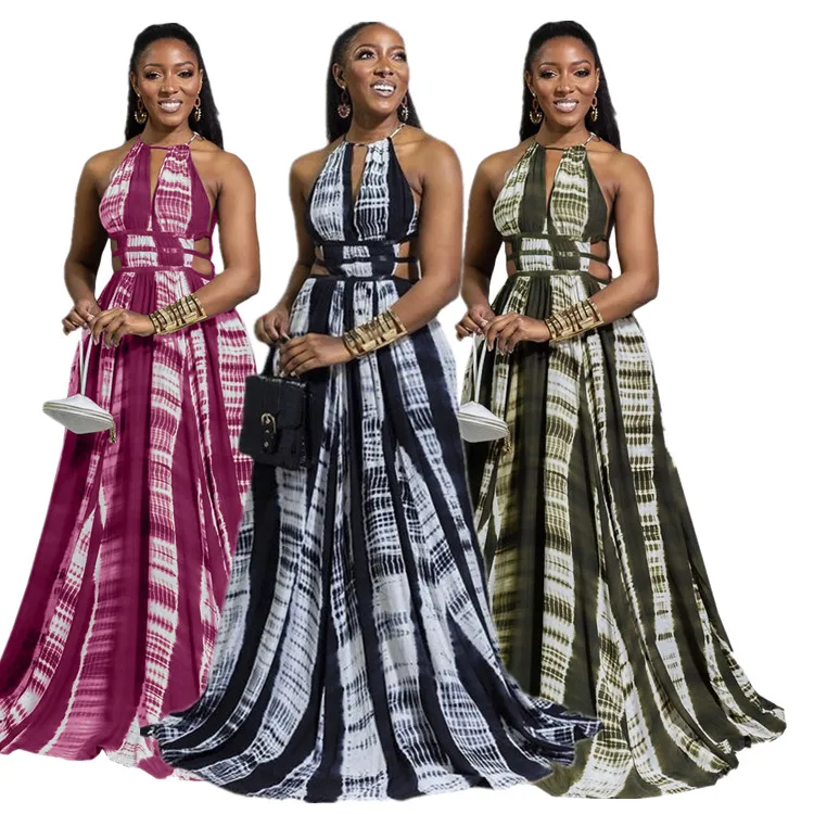 

Casual Clothing Boutique Wholesale Women Summer Long Dress African Maxi Dress