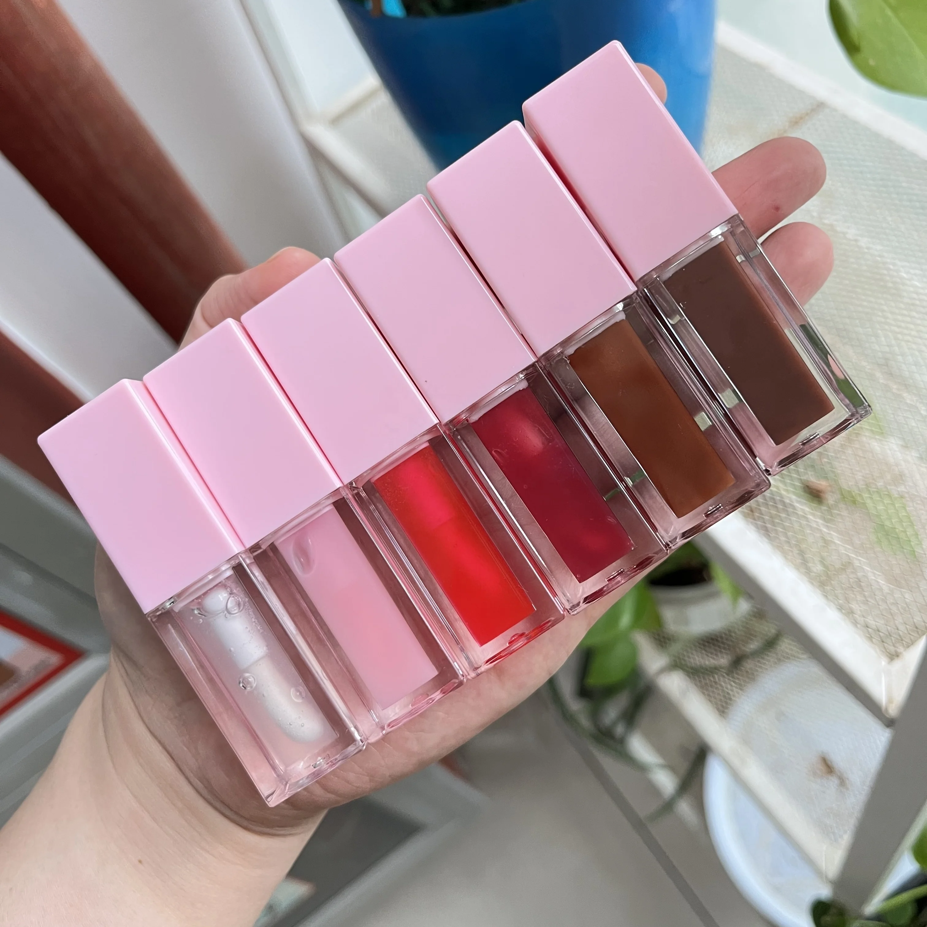 

New arrivals lip glow oil colored vegan lip oil private label