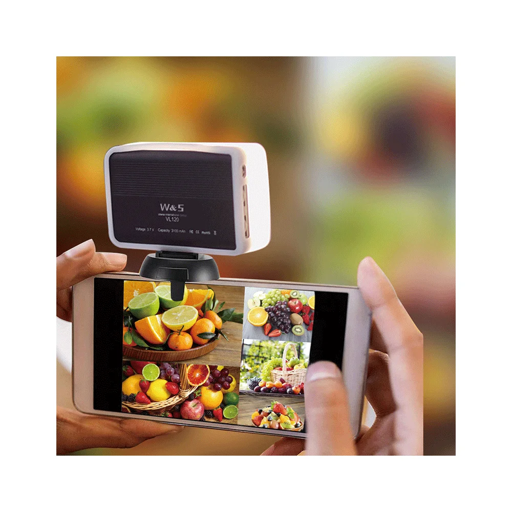 

W&5 VL120 Professional Audio Video Lighting Equipment Stream Led Video Light tiktok youtube camera lights with soft cover