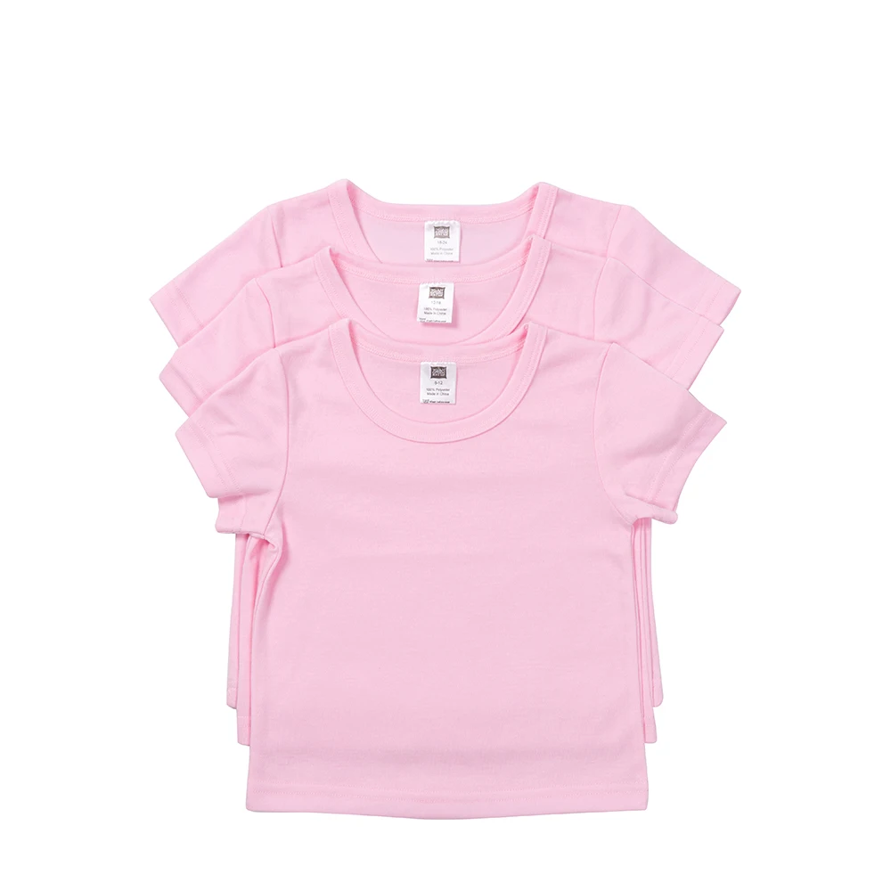 

BestSub Wholesale Comfortable Unisex Pink Sublimation Baby Romper Short Sleeve and Pants Set Bodysuit Plain Baby Clothes Custom