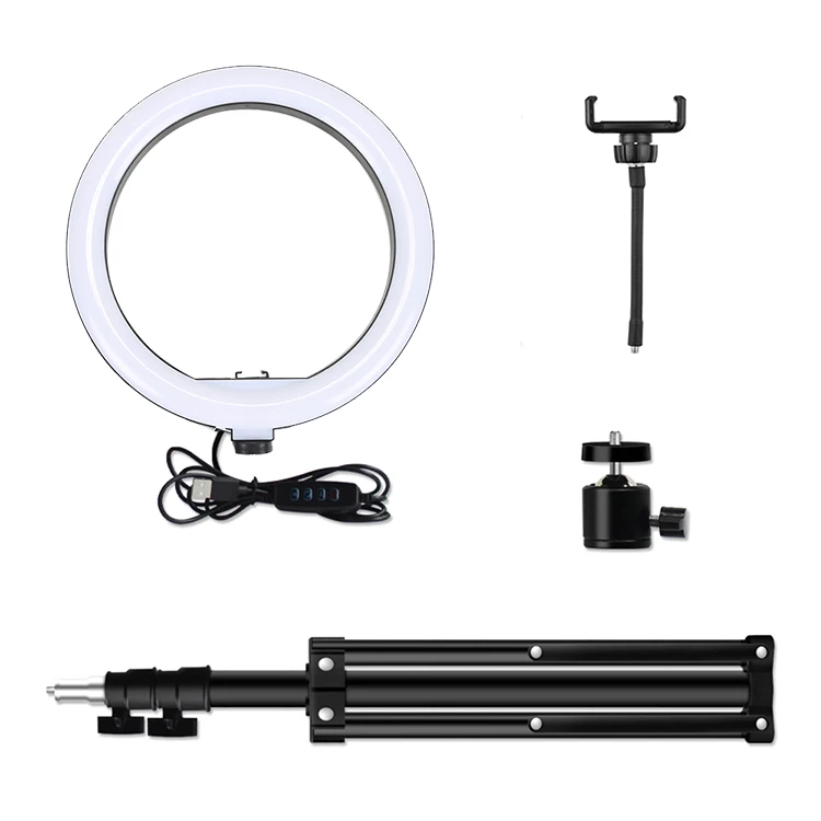 Cheap 10 inch ring light with tripod stand, 10inch led ring light for Photo Video Studio Kit