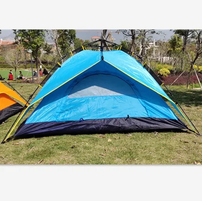 

Lightweight Automatic Folding Tent Manufacturers Wind Resistant Camping Tent on sale, Light blue, dark green, orange