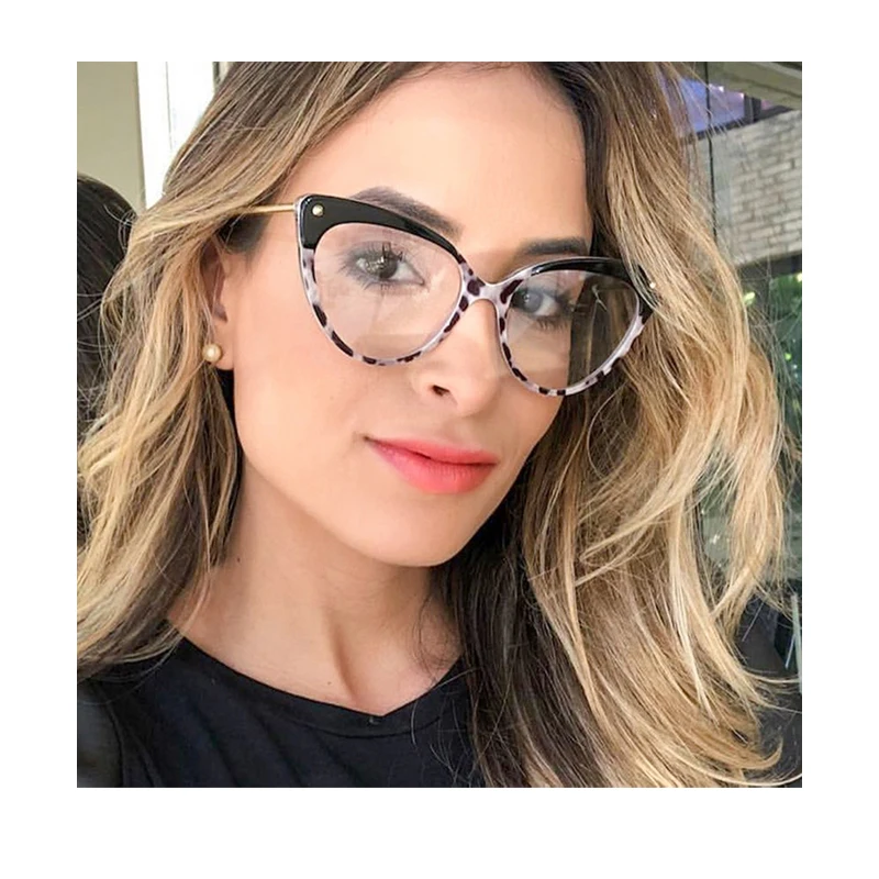 

2021 New High quality Brand Ladies Soft Feel Tr90 Blue Light Blocking Eyeglass Frames Fashion Optical Glasses Logo Printing