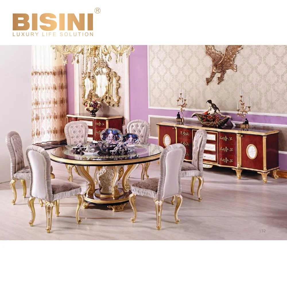 Victorian Style New Classic Dining Room Furniture Luxury Round