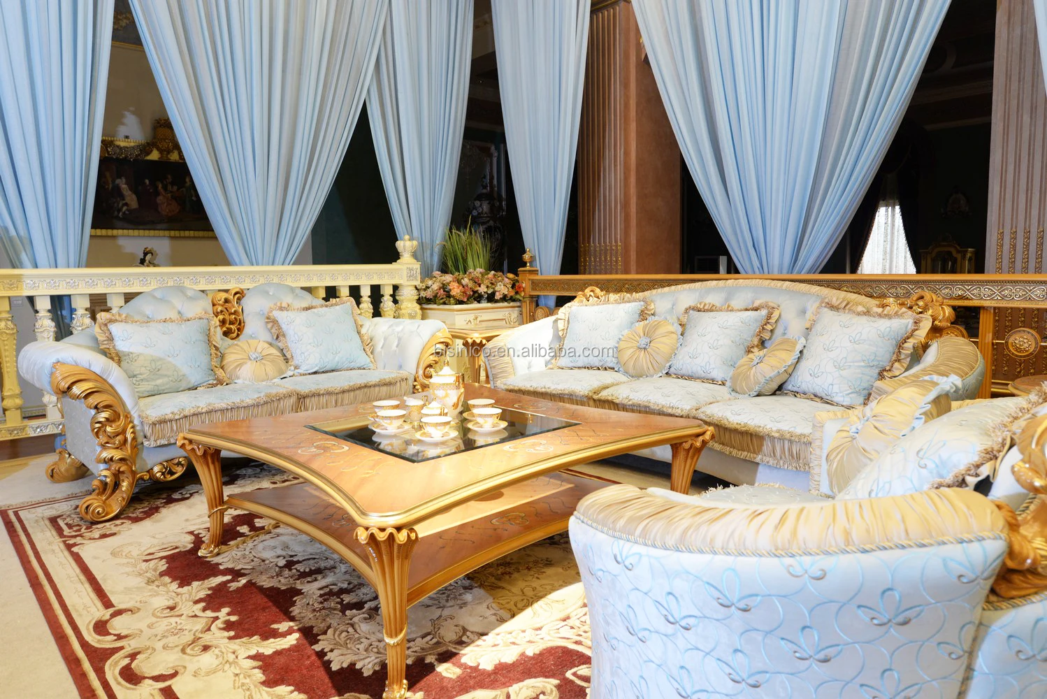 buy 木制沙发,豪华客厅家具,古色古香的客厅沙发 pro