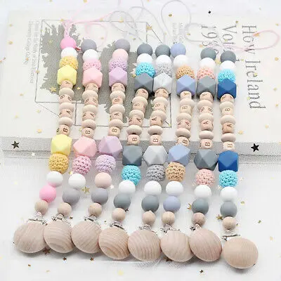 

Food Grade BPA Free Silicone Crochet Beads Baby Anti-FAll Pacifier Holder