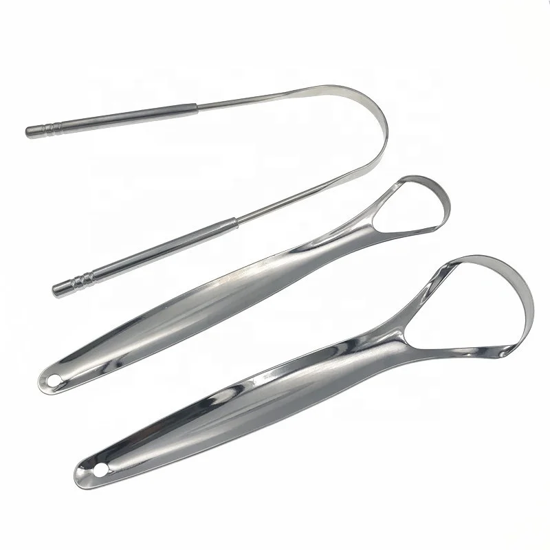 

Gold Stainless Steel Surgical Grade Stainless Steel Tongue Cleaners 304 Stainless Steel Tongue Scraper