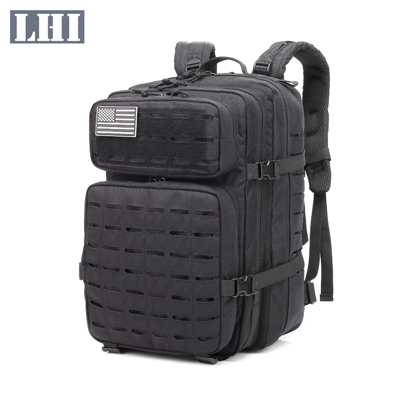 

LHI Mochila_Tactica Hiking Hunting Mountain Camo Oxford Waterproof 47L Molle Army Bagpack Tactical Military Backpack