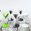 hot sale Mini colorful bubble glass hourglass sand timer