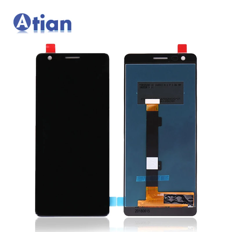 

5.2'' LCD Touch Screen for Nokia 3.1 Display Touch Panel Digitizer Assembly for Nokia3.1 TA-1049 TA-1057 TA-1063 TA-1070 TA-1074, Black, white