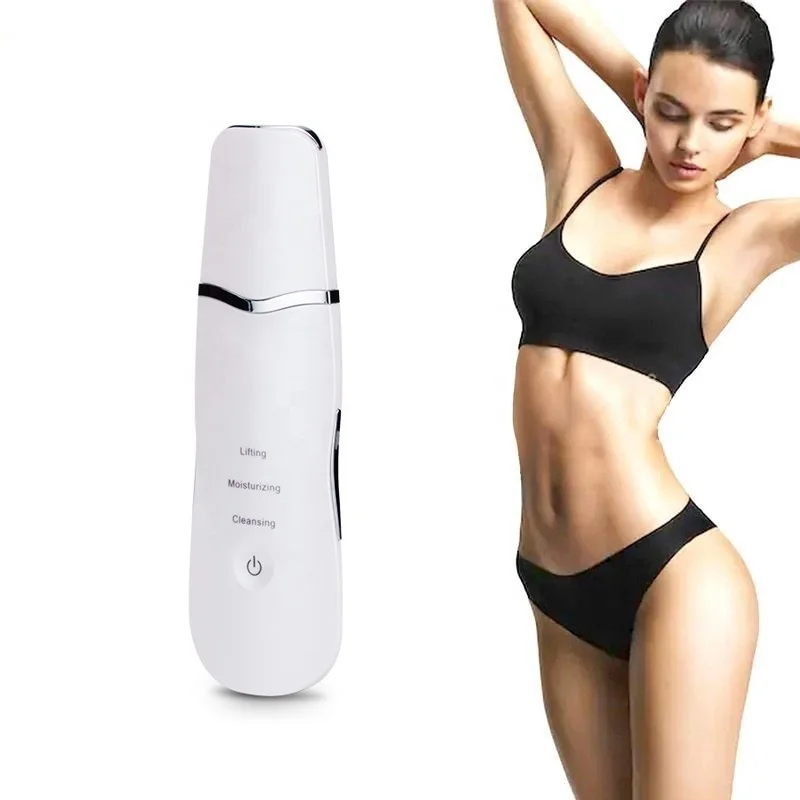 

Hot Sale Skin Washer portable facial skin scrubber pore cleaner espatula ultrasonido