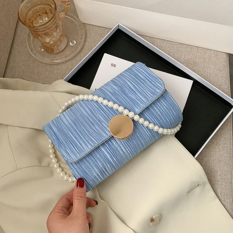 

Chain Bag 2021 New Tide Fold Cloud Girl One Shoulder Portable Underarm Bag, 4 colors avilable