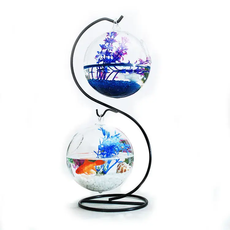 

Wholesale Hanging Ball Glass For Water Plant Stand Decoration Mini Sphere Fish Tank