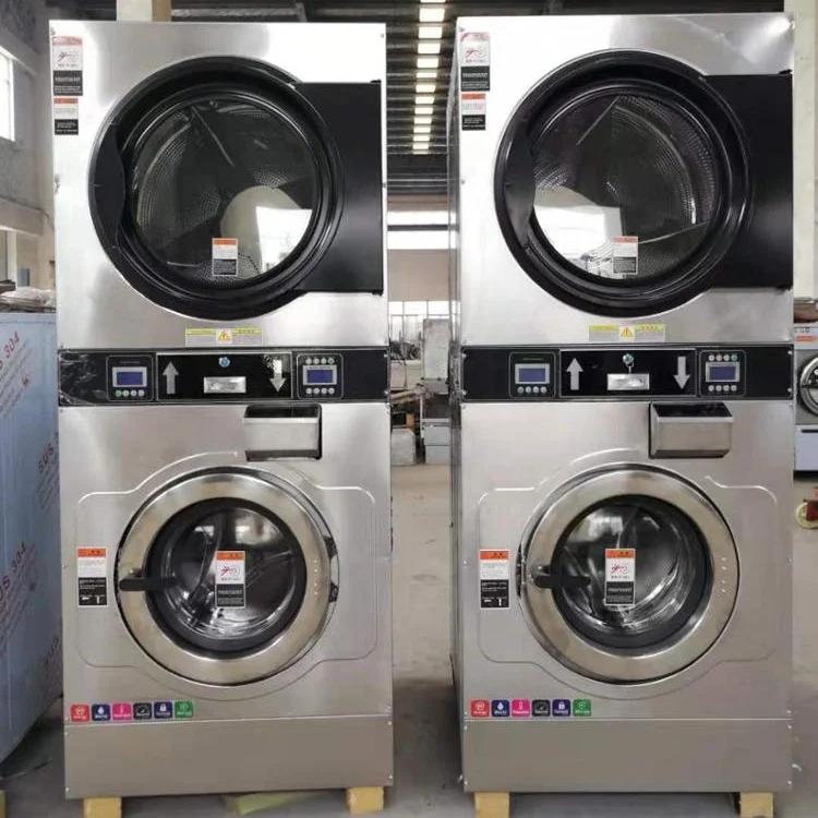 15kg Commercial Coin Operated Stack Washer And Dryer - Buy 15kg Coin ...