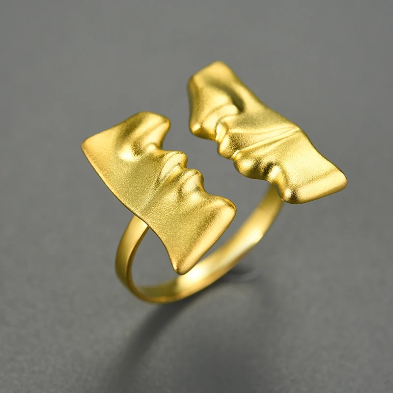 

Wholesale Online Face to Face Kiss Fashion Jewellery Ring for Women
