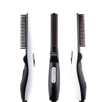 

Dropshipping Multi Function Hair Iron Brush Quick Beard Heated Straightener Men Curler Ionic Electric Comb