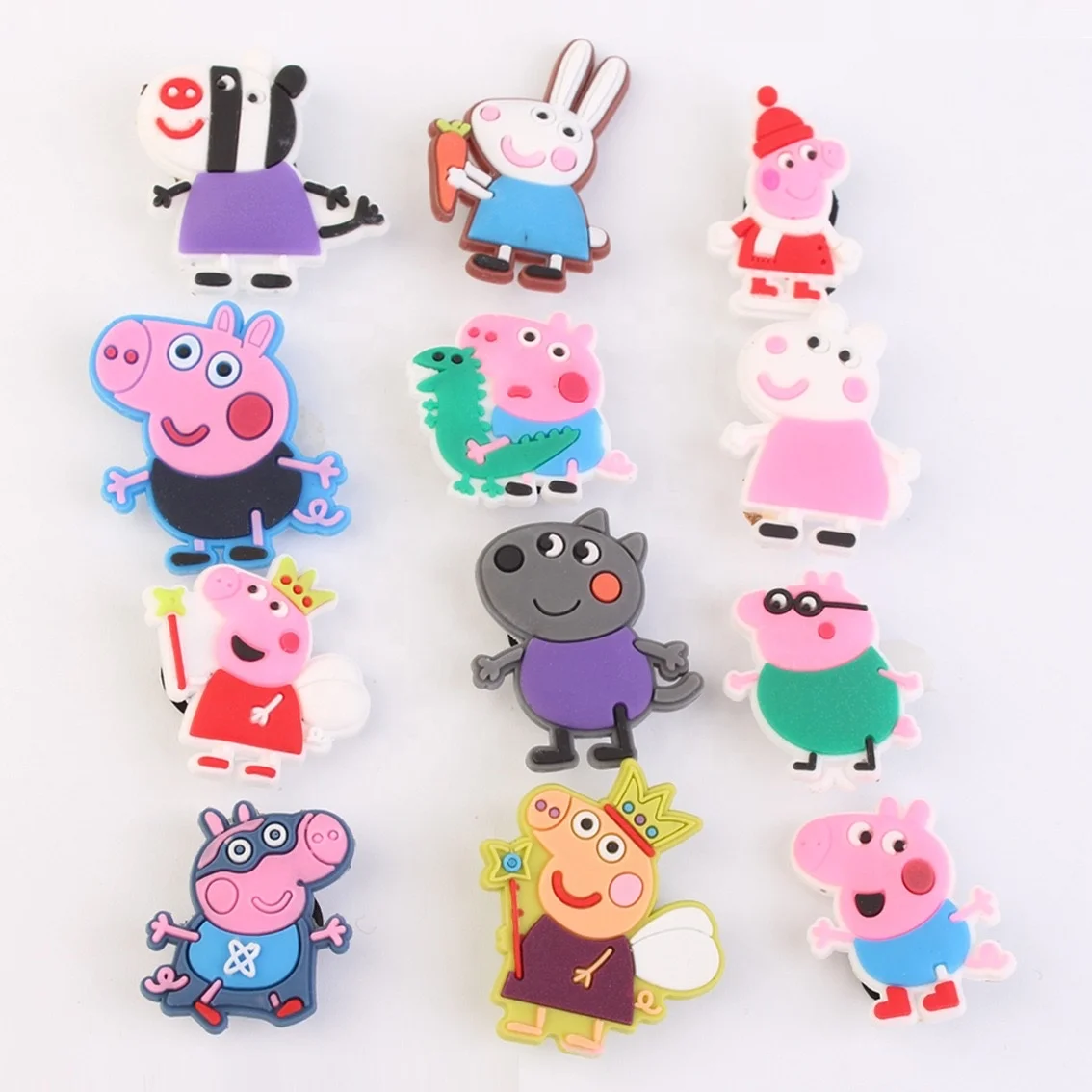 

custom cartoon pig George Croc jibz charm amazon seller supplier New styles wholesales, As picture