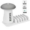 New Multi-function Rechargeable Mushroom Light 3.0 USB 5 Port Travel Charger Mobile Tablet Fast Charge Multi-function Table Lamp