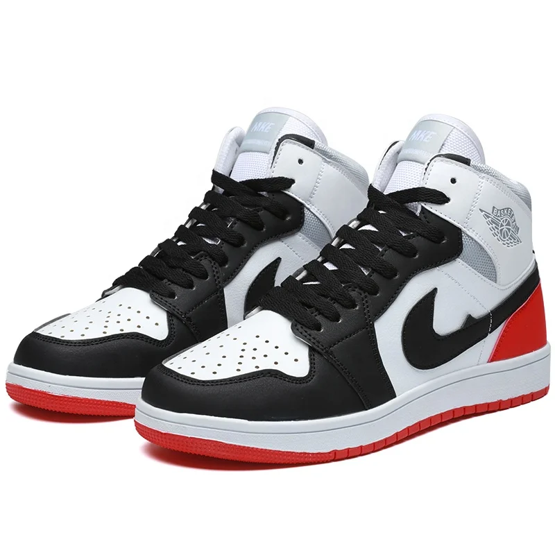 

2021 Custom Wholesale fashion casual comfortable three color Gordan 1 sneaker shoes, White&red, white&blue, white&black
