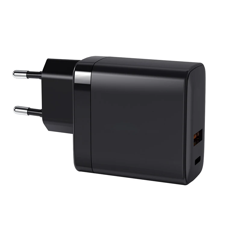 

2021 hot selling Factory Price dual ports total 38W Fast PD 20W +QC18W wall charger for Iphone, Black,white, customized