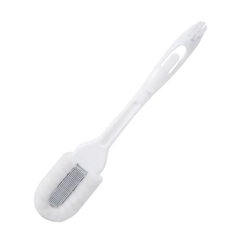 

ALQ Double-Headed Curved Handle Soft Bristled Shoe Brush Household Non-Injury Shoe Cleaning Brush Can Hang Sports Shoe Brush