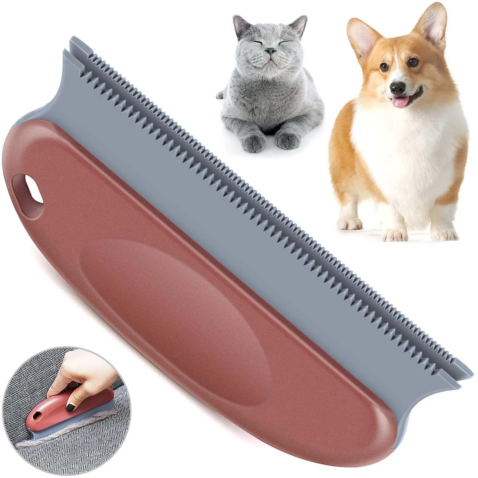 

video long handle rubb brush mini pet hair detailer tolopu dog cat hair removal pet hair brush cleaning comb animal massage