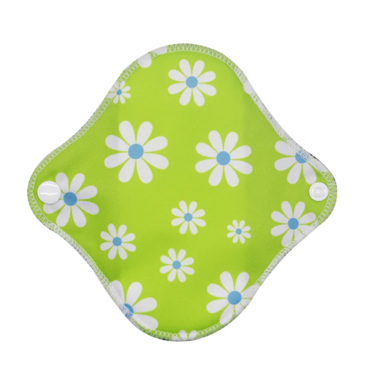 

Wholesale sanitary napkin pad natural material panty liner reusable menstrual cloth pad, Mix colors