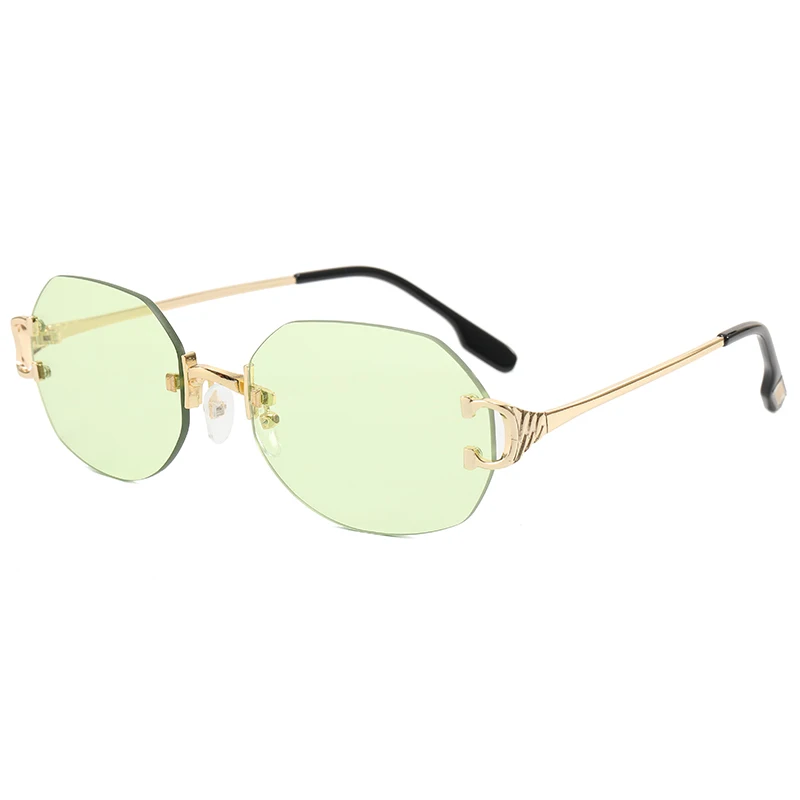 

Men And Women Fashion Vintage Sunglasses Clear Rimless Sunglasses 2022