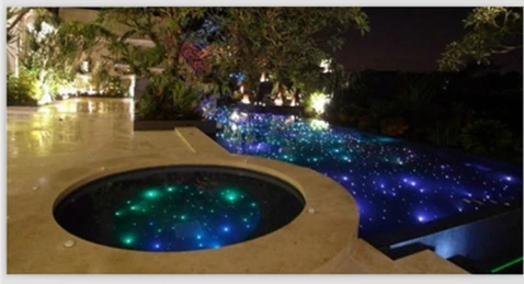 Factory direct sale underwater fiber optic pool star light material also for plaza floor tile decoration