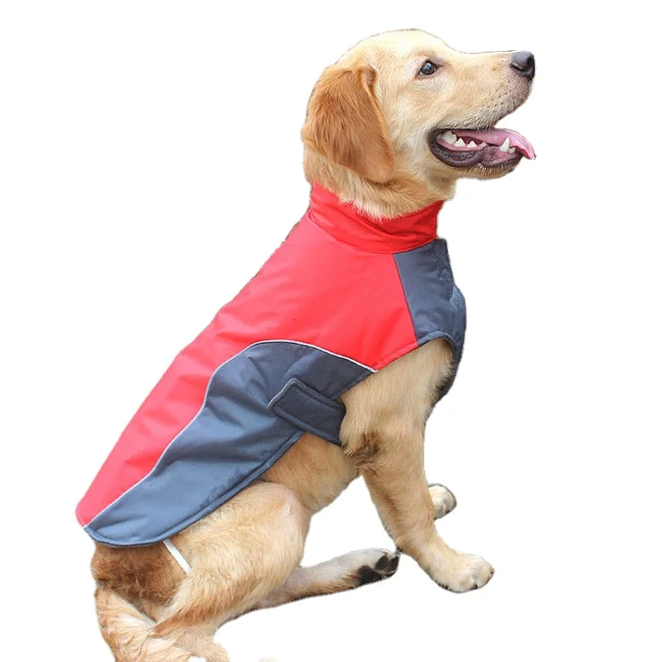 

Windproof Pet Raincoat Clothes Plaid Dog Clothes Waterproof Breathable Dog Winter Jacket Coat