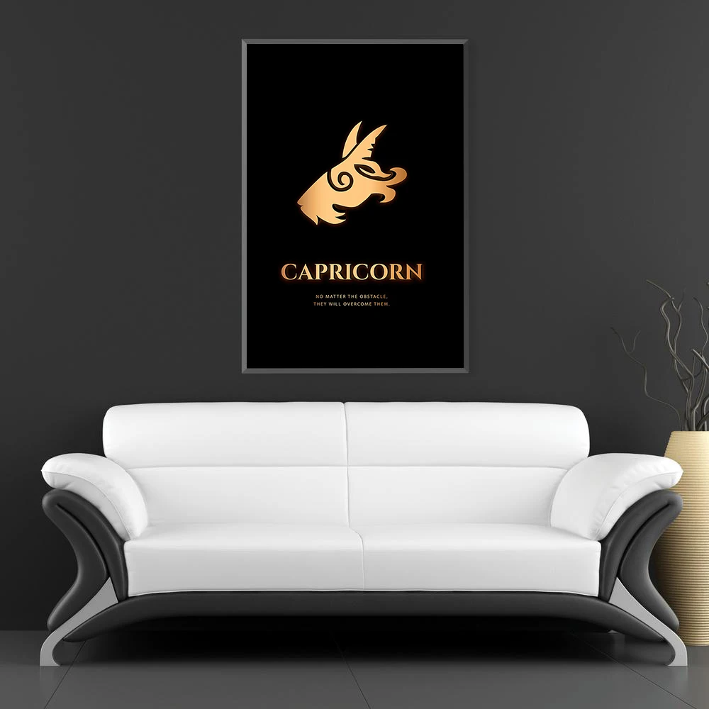 

Capricorn Decorative Paintings Wall Art 12 Zodiac Wall Decor Canvas Prints Capricorn Wall Painting for Living Room Printed